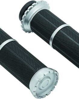 Kuryakyn Riot Grips Throttle-By-Wire Silver