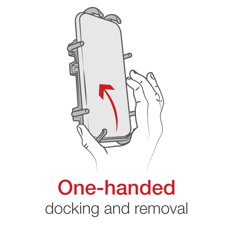 Quick-Grip Phone Mount with Handlebar U-Bolt Base - Short - Image 4