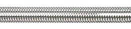 Goodridge 50in Universal Brake Line Clear-Coated Silver