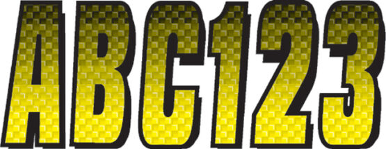 Series 300 Carbon Fiber Registration Kit Yellow/Black Hardline