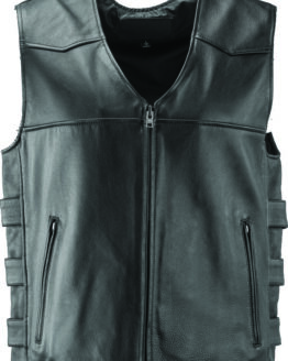 Kuryakyn Plains Leather Vest Black XL Men's