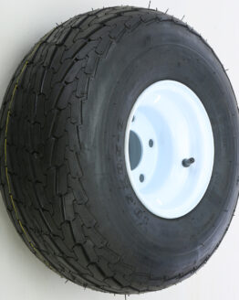 AWC Trailer Tire and White Steel Wheel Assembly 18.5x8.5-8
