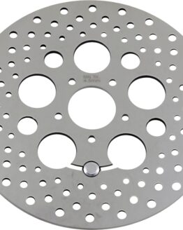 Polished Flush Front Brake Rotor 300mm