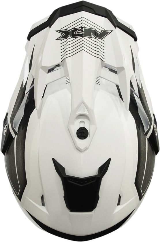 FX-41DS Range Full Face Dual-Sport Helmet Matte White Medium - Image 3