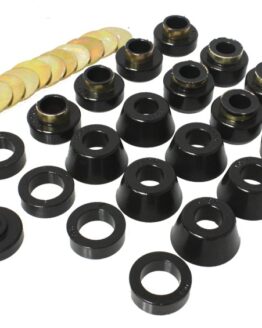 Black Body Mount Set Fits 1987-1996 Jeep Wrangler