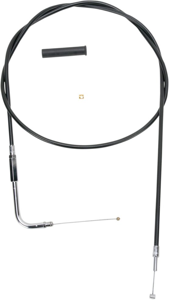 Drag Specialties Black Vinyl Throttle/Idle Cable 54in For Harley-Davidson