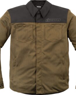 ICON Upstate Mesh CE Jacket Men's Brown/Green M