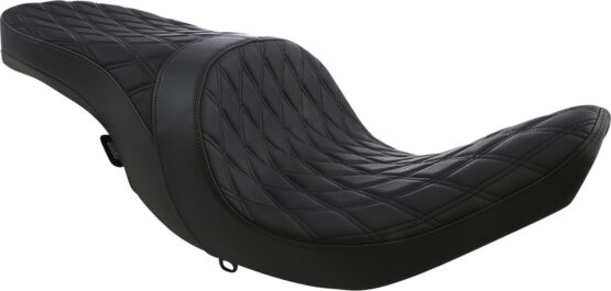 Drag Specialties Low Profile Touring Seat Black Vinyl Indian 14-22