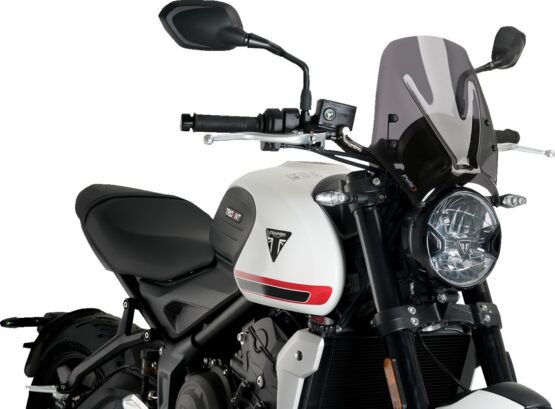 Puig New Generation Windscreen Dark Smoke For Triumph Trident 660 - Image 2