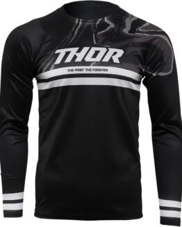 Thor Assist Banger Long-Sleeve MTB Jersey Black/White Men's Medium