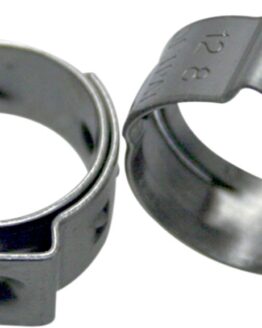 Stepless Hose Clamps For 10.3-12.8mm (0.41-0.5") OD Hoses