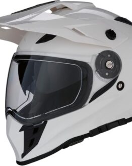 Range Full Face Dual-Sport Helmet Gloss White Large