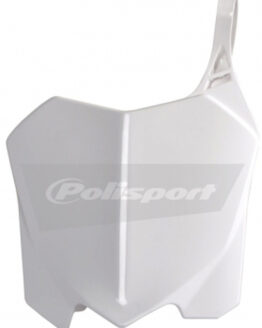 Front Number Plate - White