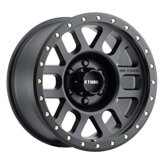 MR309 Grid 17x8.5 0mm Offset 6x5.5 108mm CB Matte Black Wheel