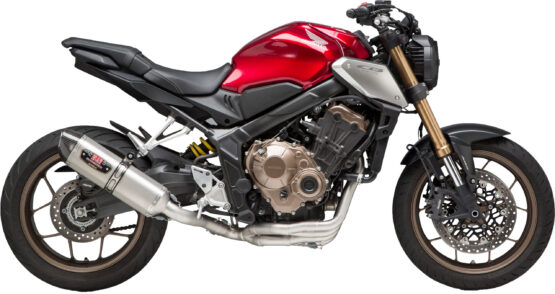 Yoshimura R-77 Full Exhaust Carbon Cap Stainless Fits 19-20 CB650R 14-18 CB650F - Image 2