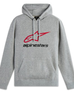 Alpinestars Always 2.0 Hoodie Grey Heather/Red/Black - Small