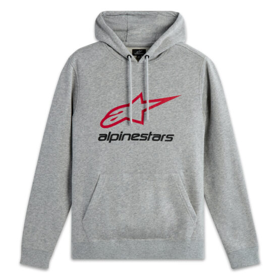 Alpinestars Always 2.0 Hoodie Grey Heather/Red/Black - Small