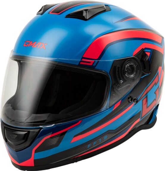 GMAX FF-18 Drift Full Face Helmet Black/Blue/Red Large