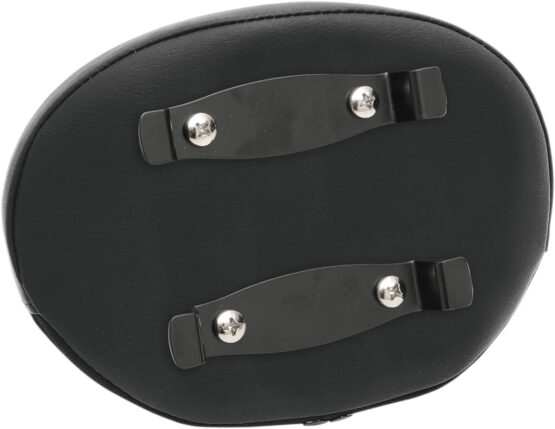 Drag Specialties Oval Backrest Pad Smooth Black