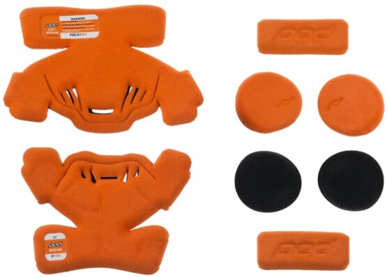 POD K1 Knee Brace Pad Set Orange Youth Large Right