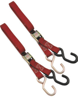 BikeMaster Standard Red Tie Downs 1in x 72in Pair