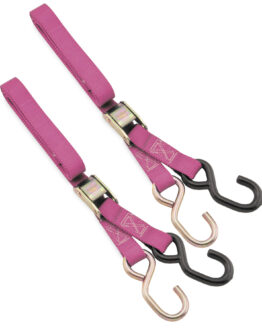 Bikemaster Standard Tie Downs 1" x 72" Pink Pair