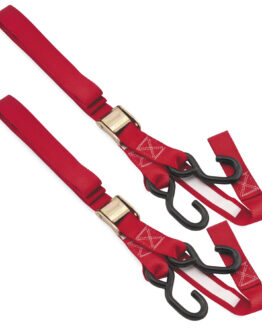 Integrated Tie Downs - Pair - 1-1/2" x 84" Integrate Soft Hook - Red