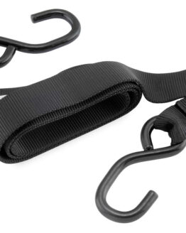 Ratchet Tie Downs - Pair - 1-1/2" x 84" - Black
