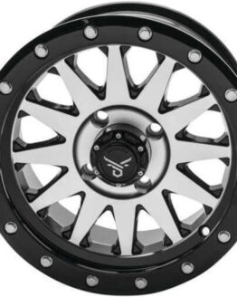 QuadBoss Wagon Wheel 15x7 4+3 4/156 Machined Black
