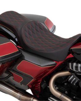 Predator Double Diamond SR Leather 2-Up Seat Black/Red