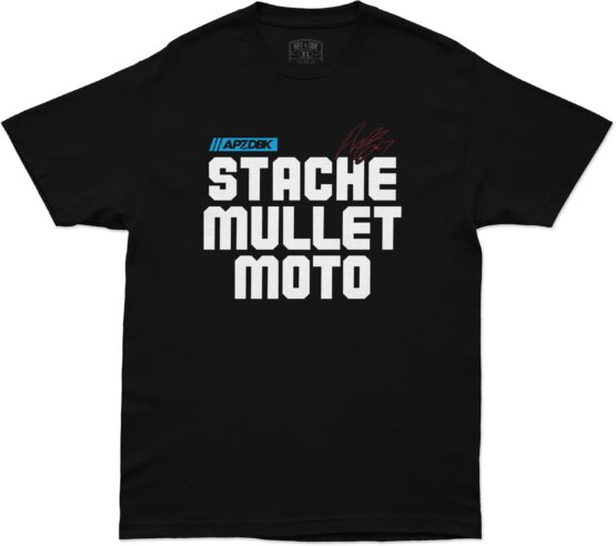 DBK Stache Mullet Moto Tee Black 2X-Large