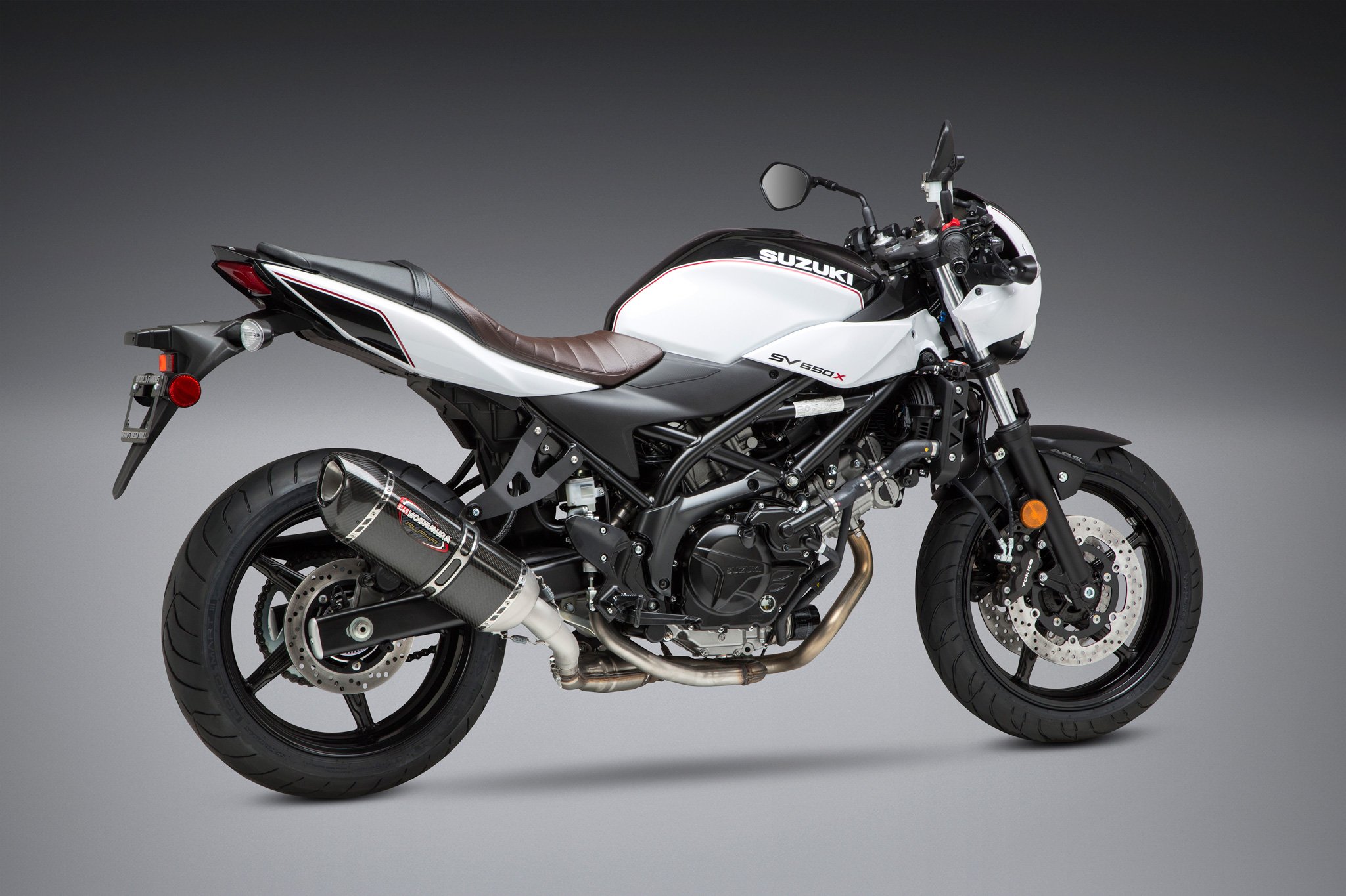 Yoshimura Street Alpha Slip-On Exhaust Carbon Fiber Black Fits 17-20 SV650 - Image 4