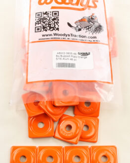 Woodys Square Digger Aluminum Support Plates Orange 48 Pack