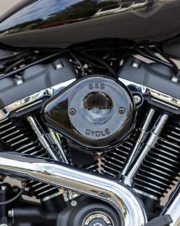 S&S Gloss Black Stealth Mini-Teardrop Air Cleaner Cover