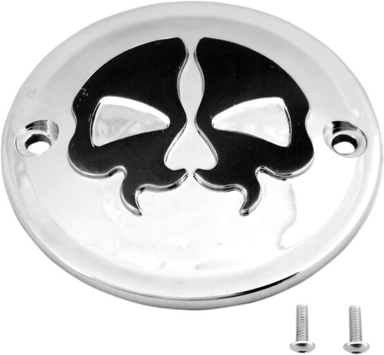 Drag Specialties Split Skull Points Cover Chrome For Harley-Davidson - Image 2