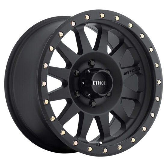 MR304 Double Standard 16x8 0mm Offset 6x5.5 108mm CB Matte Black Wheel