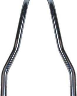 Drag Specialties Sissy Bar Chrome 13in x 7.5in For Harley-Davidson