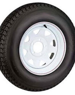 Kenda Loadstar HS Trailer Tire and Wheel 480x8 5 Hole White Rim