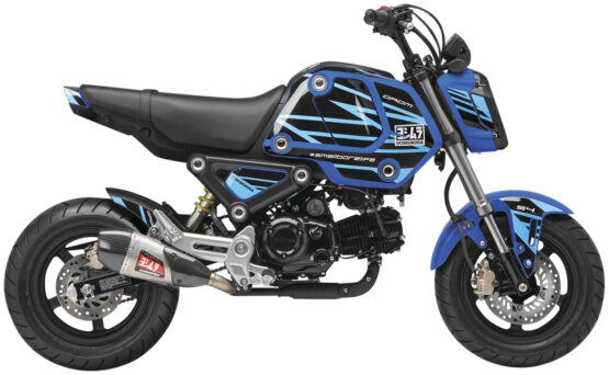 Yoshimura "Edge Blue" Graphics Kit Fits 2022 Honda Grom - Image 2