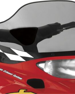Powermadd Cobra Windshield Mid Smoke with Black Graphics Polaris