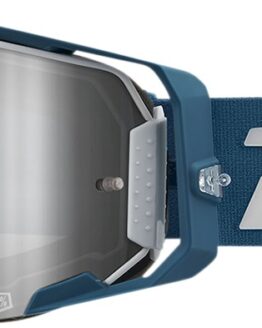 100% Armega Albar Flash Silver Lens Goggles