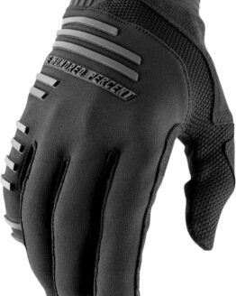 100% Men's R-Core Gloves - Black Small, ATV/Motocross/Off-Road