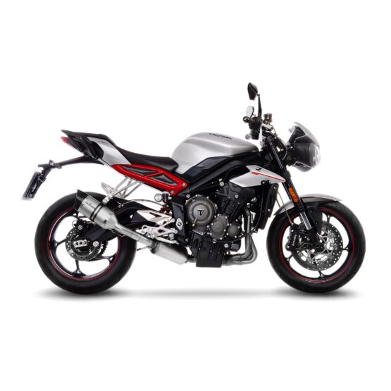 Leo Vince LV Pro Slip-On Exhaust Muffler Stainless Fits 17-19 Street Triple 765 - Image 2