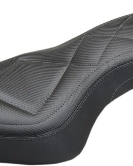Tripper Carbon Fiber Vinyl 2-Up Seat Black Low&Back