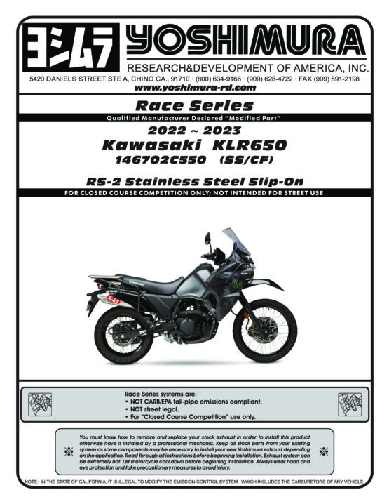 RS-2 Slip On Exhaust - Stainless Steel - Image 2