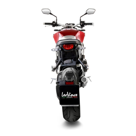 LV-10 Black Stainless Steel Slip On Exhaust Muffler - Image 4