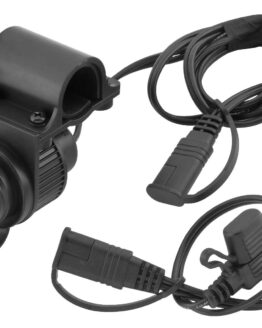 Bar Mount 2-Amp Dual USB Port Charger Plug w/ SAE Connector