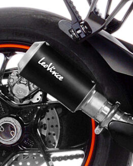 LV-10 Black Stainless Steel Slip On Exhaust Muffler