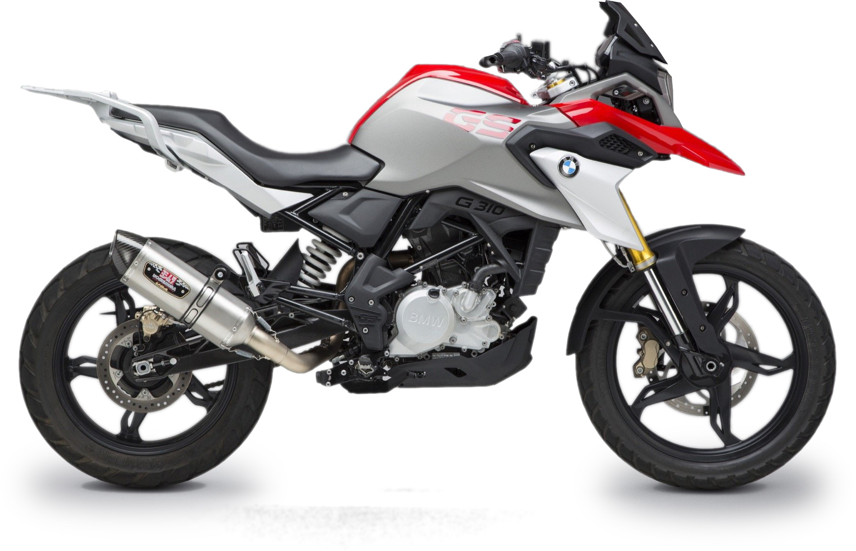 Yoshimura R-77 Full Exhaust Stainless Steel Silver Fits 18-19 BMW G310GS/R - Image 3