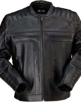 Z1R Artillery Leather Jacket Black 2XL Men's